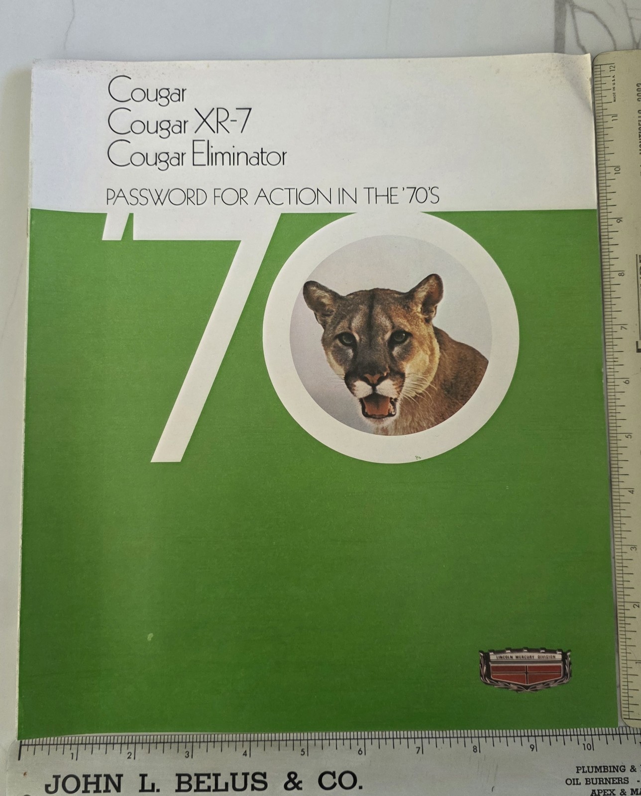 1970 Mercury Cougar XR7 Eliminator Convertible Dealership Sales Brochure 70 thumbnail 2