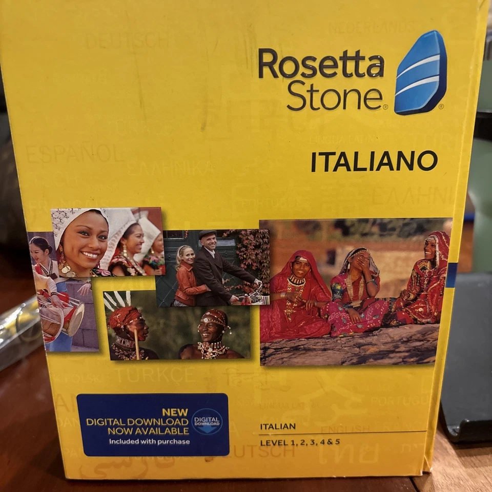 Rosetta Stone Italian Version 4 Level 1-5 Italiano Language CD PC Set Brand New - Image 4 of 4