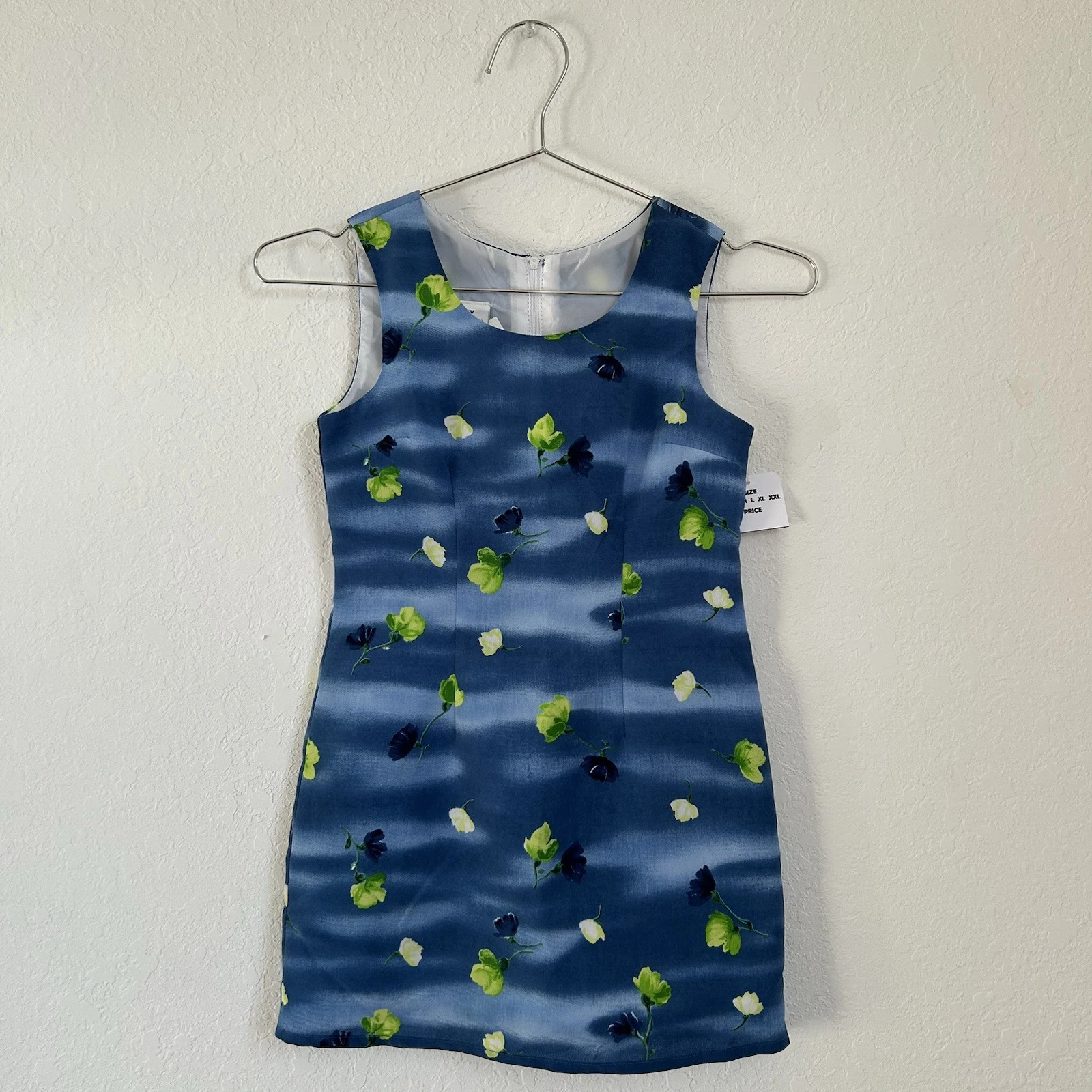 MY MICHELLE VINTAGE BLUE FLORAL MINI DRESS GIRLS 7