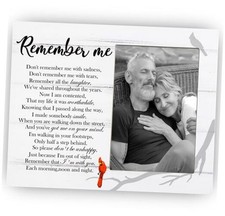 Remember Me Picture Frame, Memorial Frame Gift for Loss of Loved One, 8x10