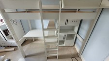 Stompa High Sleeper Bed with Desk and Cube storage units