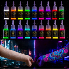 18 Colors Fluorescent Tattoo Ink Set