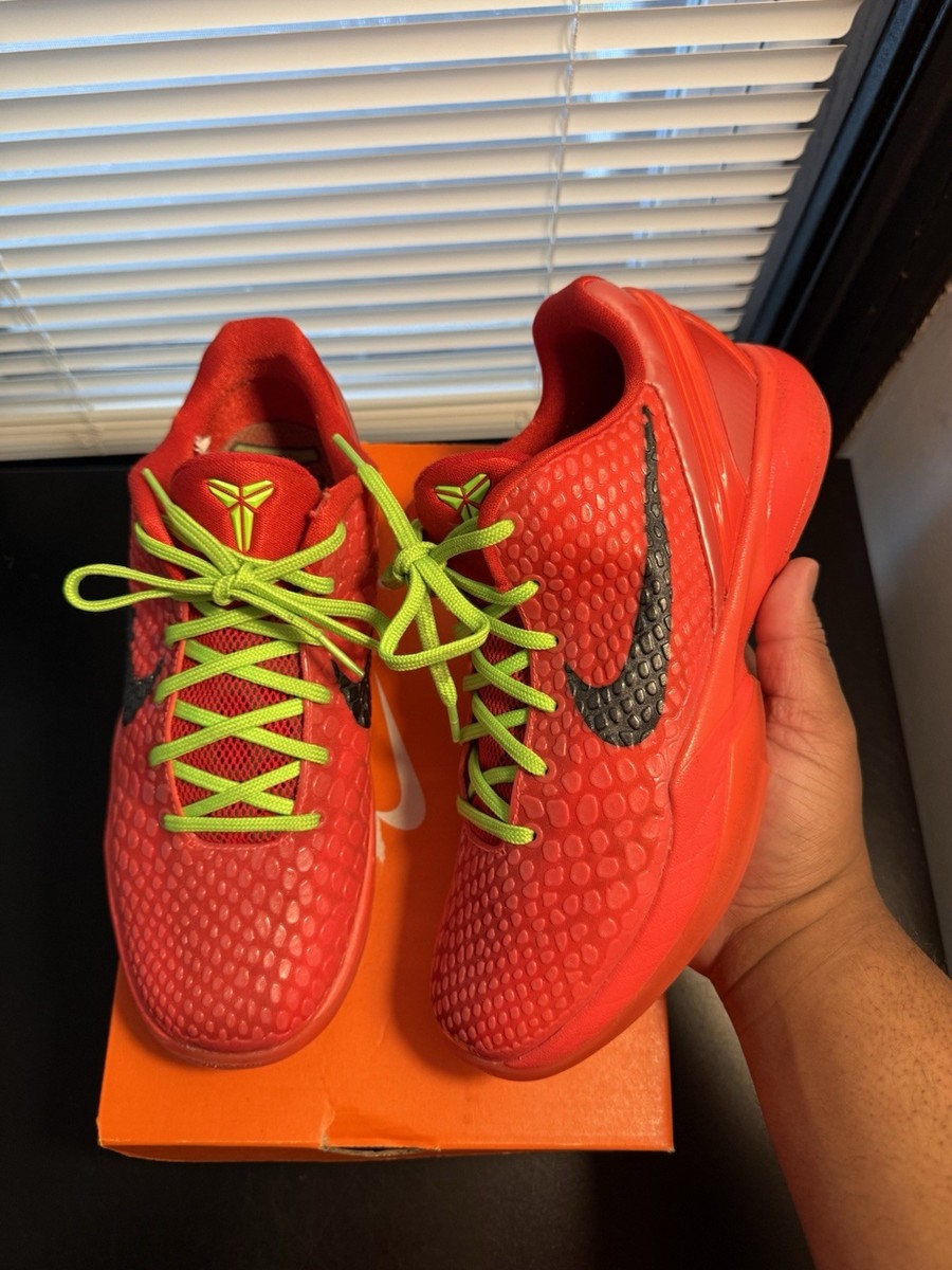 Nike Kobe 6 Protro Low Reverse Grinch Sz 7Y FV9676-600 Clean