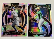 AUSTIN WELLS MAX MUNCY RC Prospect 2025 Panini Select Baseball Silver Holo Prizm