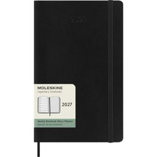 Moleskine, Moleskine Black Large Soft Cover 2027 Weekly Planner