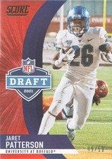 2021 Score Football Trading Card NFL Draft Gold Zone #D20 Jaret Patterson 49/50