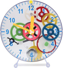 31 Pieces Do-It-Yourself Children'S First Puzzle Clock Kit, No Batteries Require