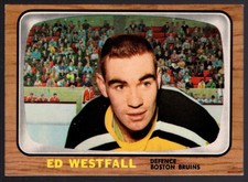 1966 Topps NHL #32 ED EDDIE WESTFALL EX/MT Boston BRUINS DEFENSE