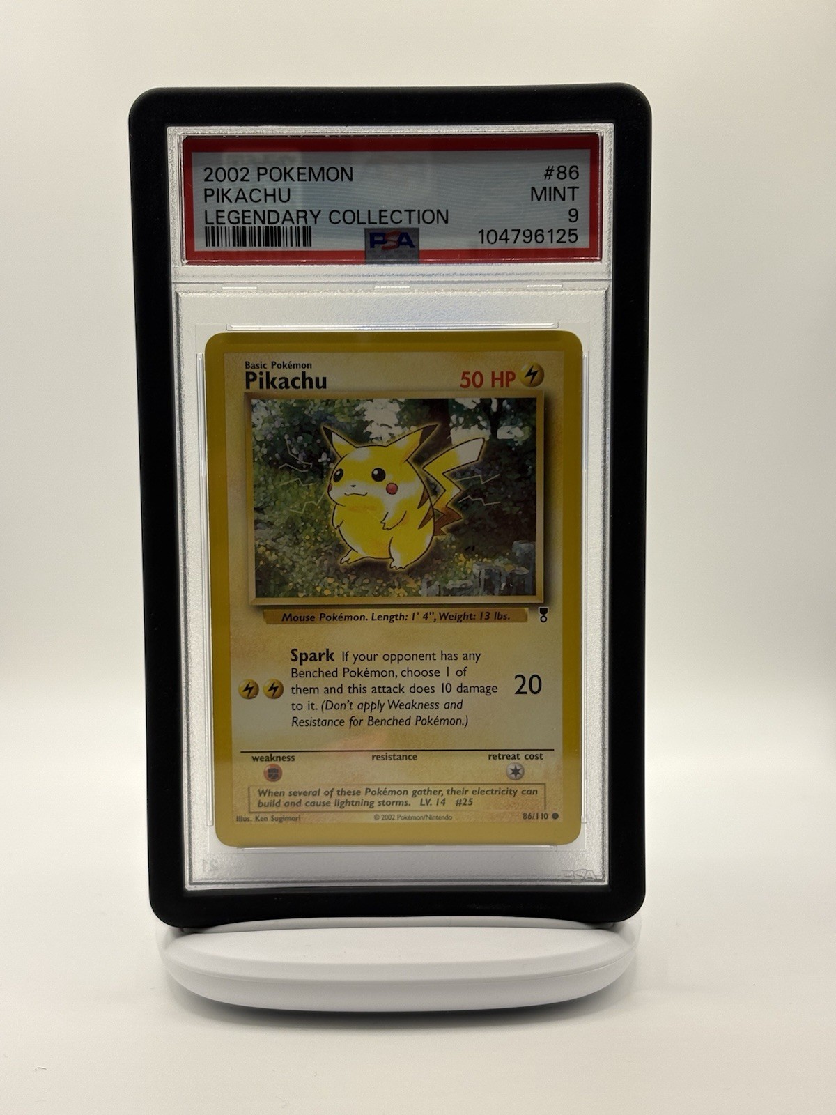 Pikachu 86/110 Legendary Collection PSA 9 Pokemon 2002