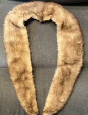 Vintage 1950's Mink Fur Collar - Fully Lined with Snap Button Attachments 41