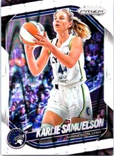 2025 Panini Prizm WNBA #102 Karlie Samuelson White Seismic Prizms
