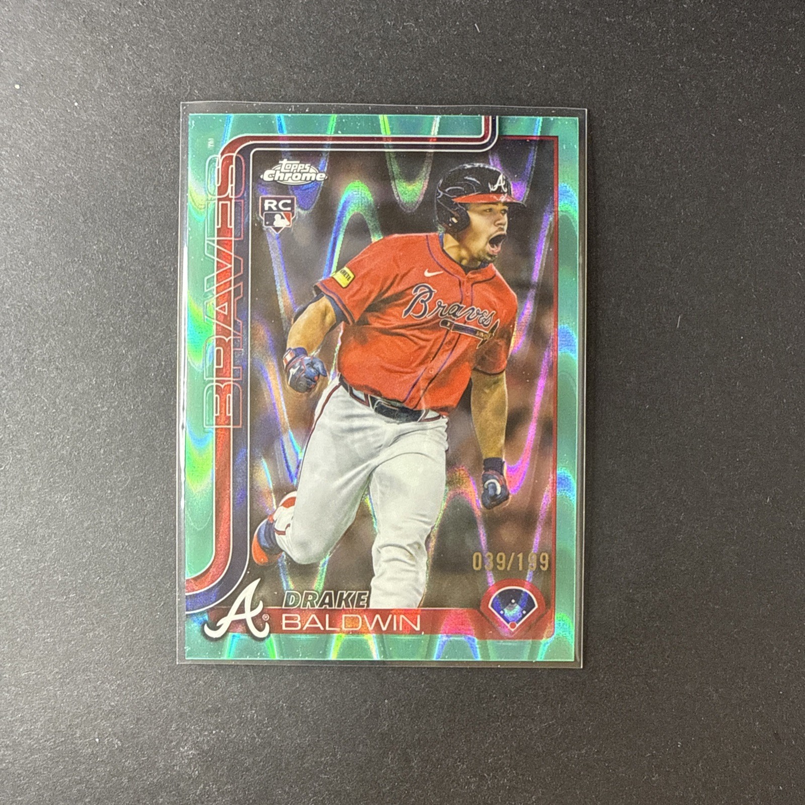 2025 Topps Chrome Update Drake Baldwin /199 Aqua Raywave Refractors #USC96 - ATL