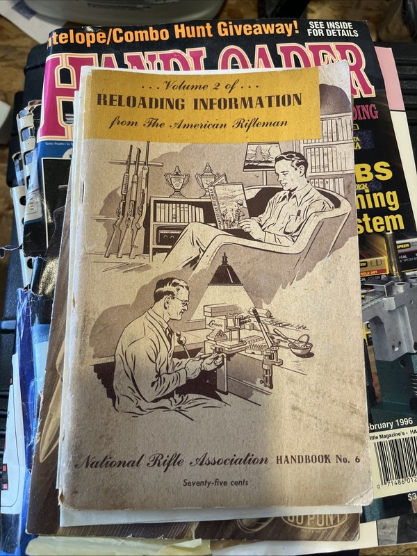 Reloading Information - Vol 2 No. 6 National Rifle Association NRA Handbook 1953