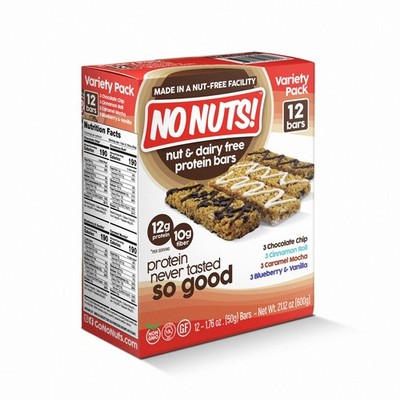 No Nuts Protein Bar Variety Pack   12 Count | 100 Nut-Free, Dairy-Free, Vegan...