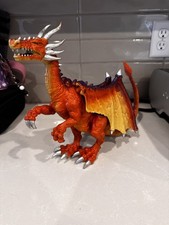 Large Vintage Red Jarman Jasman Dragon Figuri...