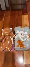 Parents Choice CHRISTMAS GINGERBREAD Baby Blanket w/ Matching GINGERBREAD Lovey