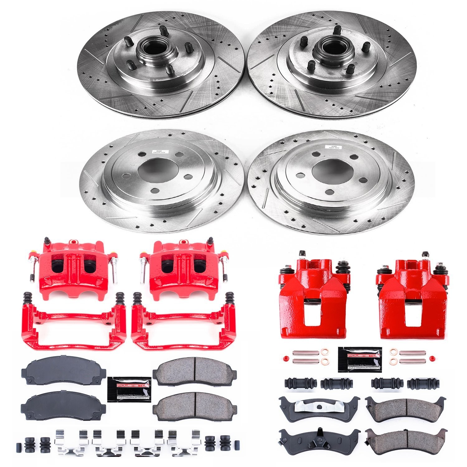 Power Stop KC1921 Z23 Evolution Sport Performance 1-Click Brake Kit w/Calipers F