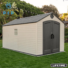 Lifetime 8Ft X 15Ft (2.4 X 4.5M) Storage Shed - Model 60394