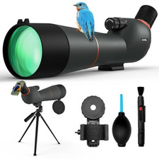 Spotting Scope Premium Optics 25-75x85 with Tripod Black
