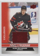 2023 Team Canada Juniors Pride of the Program Exclusives Olen Zellweger 19rf