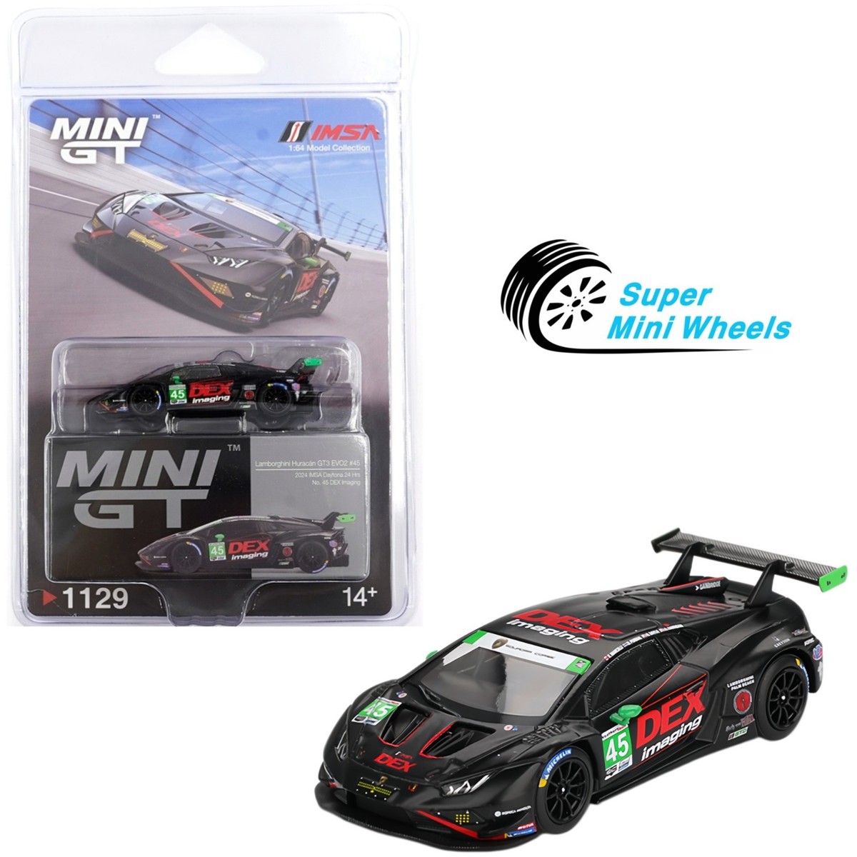 MINI GT Lamborghini 15台セット Mini GT 1:64 Lamborghini Huracán GT3 EVO2 #45 DEX 2024 IMSA