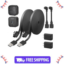 2Pack 30ft Weatherproof Power Cable for Blink Outdoor 4/3, XT/XT2 with Adapter
