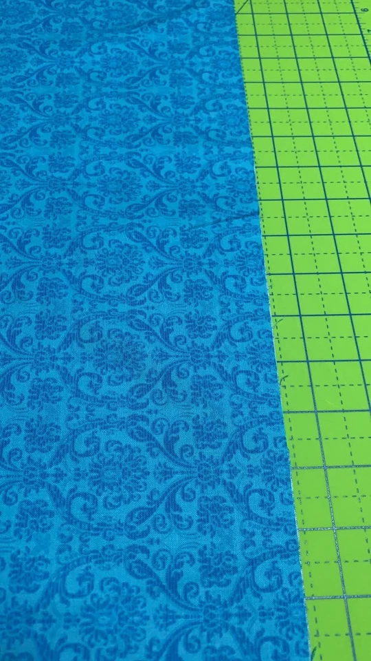 Fabric Flower Turquoise Damask Tapestry TIMELESS TREASURES 4186 on Cotton 1/4 Yd - Image 2 of 4