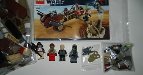 LEGO Star Wars 9496 DESERT SKIFF Minifigures Instructions 100% COMPLETE