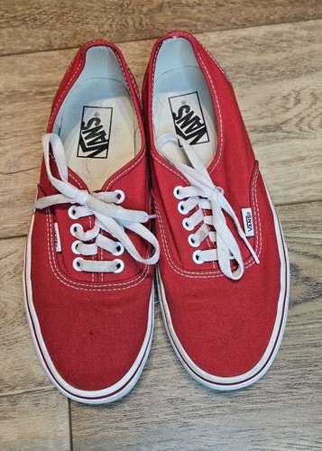 VANS classic authentic Red shoes women's size 8.5 - Picture 8 of 11
