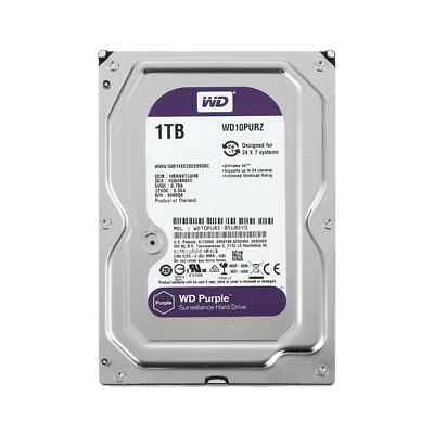 HARD DISK WD PURPLE 1 Tera 3,5" Videosorveglianza Altissima Qualità 1000 Gb