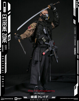 Damtoys EBS001 Extreme zone Sakifuji 崎藤 DAMTOYS DAM EBS001 Extreme Zone Samurai SAKIFUJI Craig 1/6 Figure