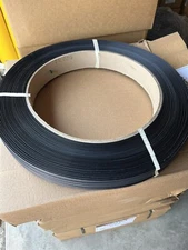 Twin Pack Black Polypropylene Strapping Rolls 1/2" x 3600' 16 x 3" Core 600LB TS