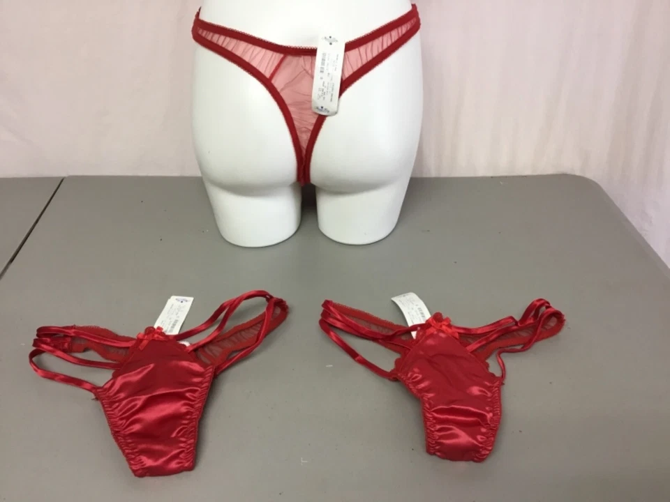 Nuevo con etiquetas 3 Nancy King Tanga Panty Talla Grande Rojo #581L Foto 2 de 2