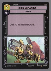 Star Wars Unlimited TotR Card TWI237 Droid Deployment