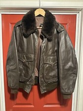 True Vintage 1970s Harley Davidson AMF Brown Leather Jacket Bomber Motorcycle MC