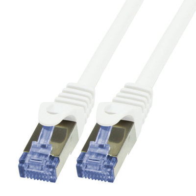30m CAT6a Ethernet LAN Patchkabel Gigabit Netzwerkkabel Kabel weiß CAT 6a