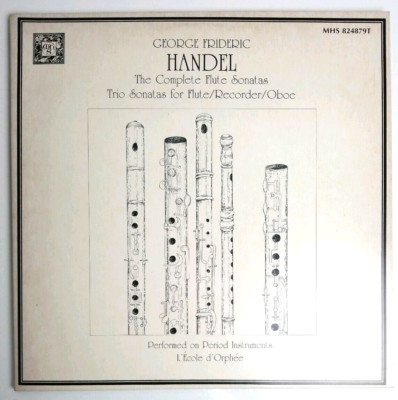 Handel The Complete Flute Sonatas 2 LP MHS 824879T