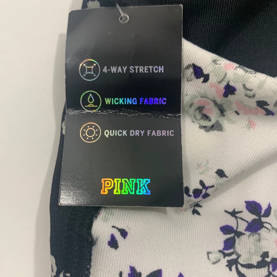 Victoria’s Secret Pink Women's Racerback Strappy Sports Bra Sz Small NWT Floral - Image 4 of 4