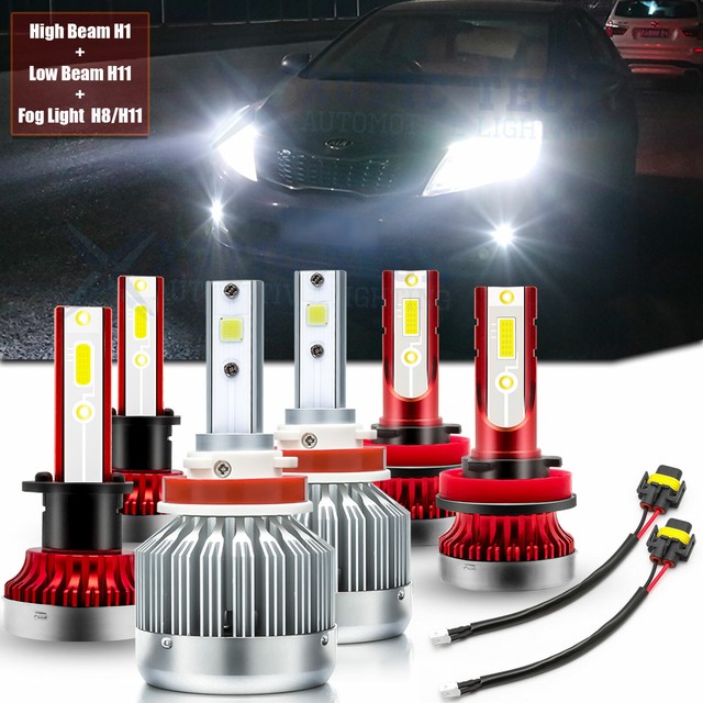 For Kia Optima 2011 2012 2013 6000K LED Headlights High Low Fog Light