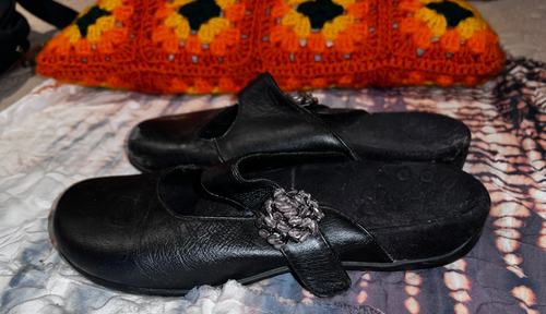 Vionic schwarze Leder Joan Pantoletten Clogs Orthaheel Komfortschuhe Damen Gr. 38 - Bild 3 von 6