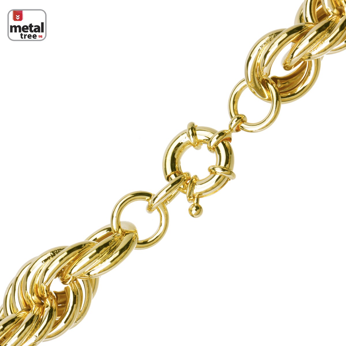 送料関税込・国内発送☆KING ICE☆4mm Gold Rope Dookie Chain☆ 3mm Rope Chain | Hip Hop Jewelry | King Ice