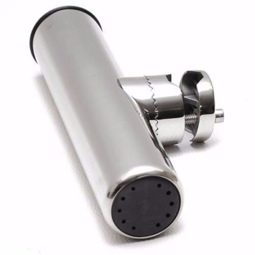 Stainless Steel Fishing Rod Holders Clamp On Rails Mounting 22mm to 26mm Boat - Picture 11 of 11