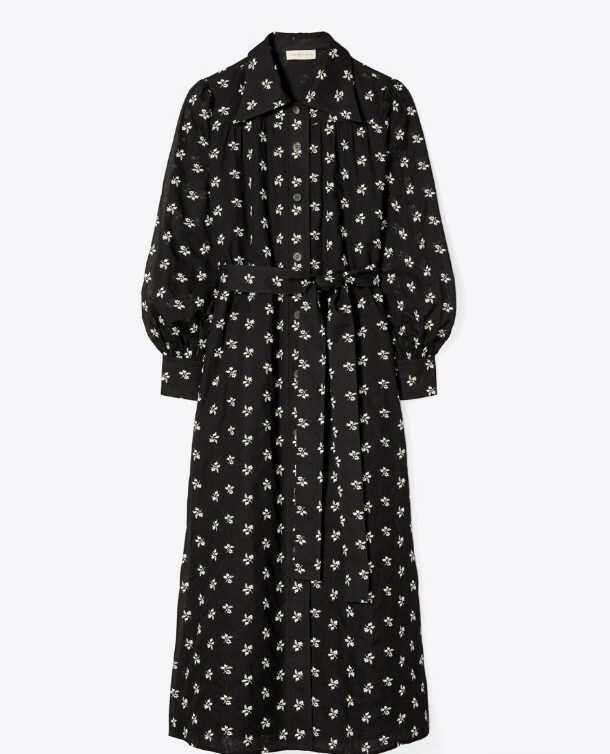 【送料&関税込】Tory Burch Midi Dress With Embroidery NWT TORY BURCH EMBROIDERED ARTIST'S DRESS SIZE 2 | eBay