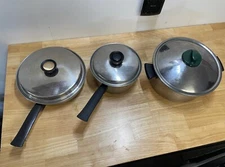 Vintage 6pcs Cookware Set - Duncan Hines 3-Ply 18-8 Stainless Steel Regal Ware