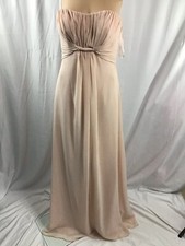 Strapless Beautiful MORI LEE Madeline Gardner Lite Pink Prom Dress Sz US-8 UK-10