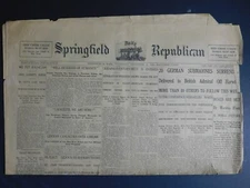 WWI Era Newspaper - Springfield Republican - Nov 21 1918 - 4 pgs.