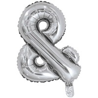 Folienballon &, Silber, Ca. 36Cm