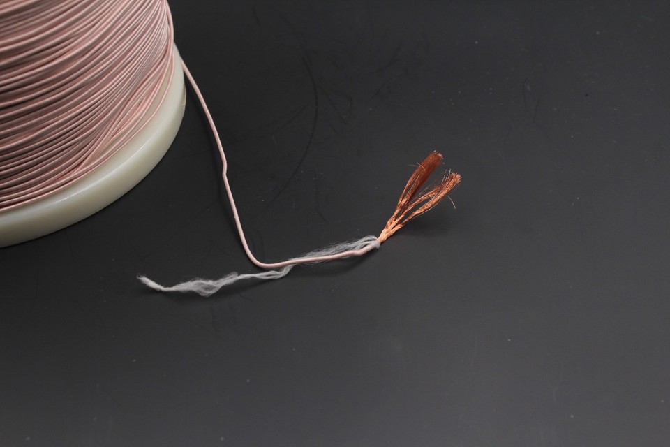 Filo Litz Doppio Strato Filo Litz 100/46 Per Bobine - Doppio Strato Isolante, 100 Piedi, Alta Qualit&agrave; Q, Per Radioamatori Filo Litz Doppio Isolamento