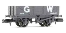 PECO NR-5000W New 9ft 5 Plank Open Wagon GWR Grey - new & Improved From NR-40W