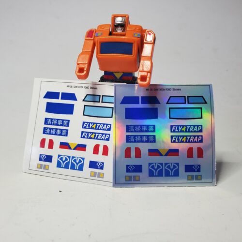 Gobots  Machine Robo 26  SANITATION ROBO/ FLY TRAP  reproduction Stickers - Foto 1 di 6